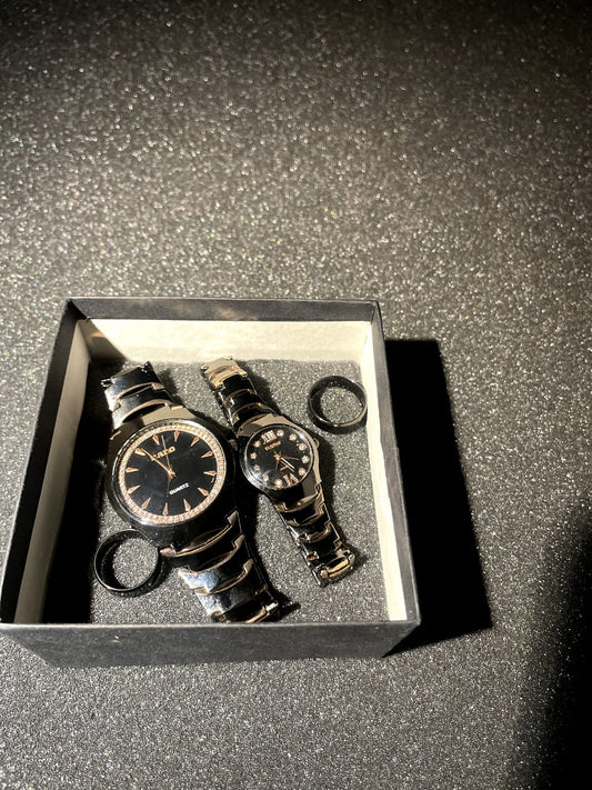 Couple Watches & Rings--Every tick echoes our love story💗