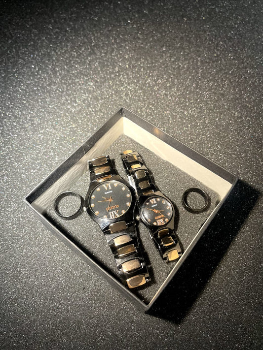Couple Watches & Rings--Every tick echoes our love story💗