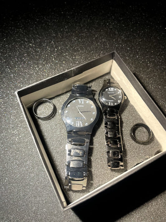 Couple Watches & Rings--Every tick echoes our love story💗